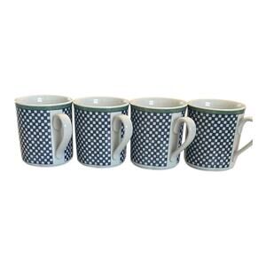VTG Villeroy and Boch Castell 4 Mugs Switch 3 Pattern Porcelain Germany